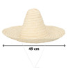 Mexický slamenný klobúk sombrero Puebla